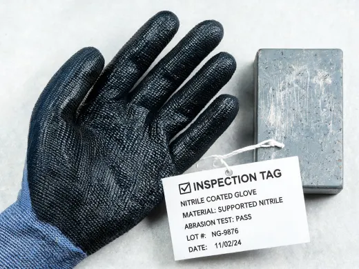 nitrile supported gloves